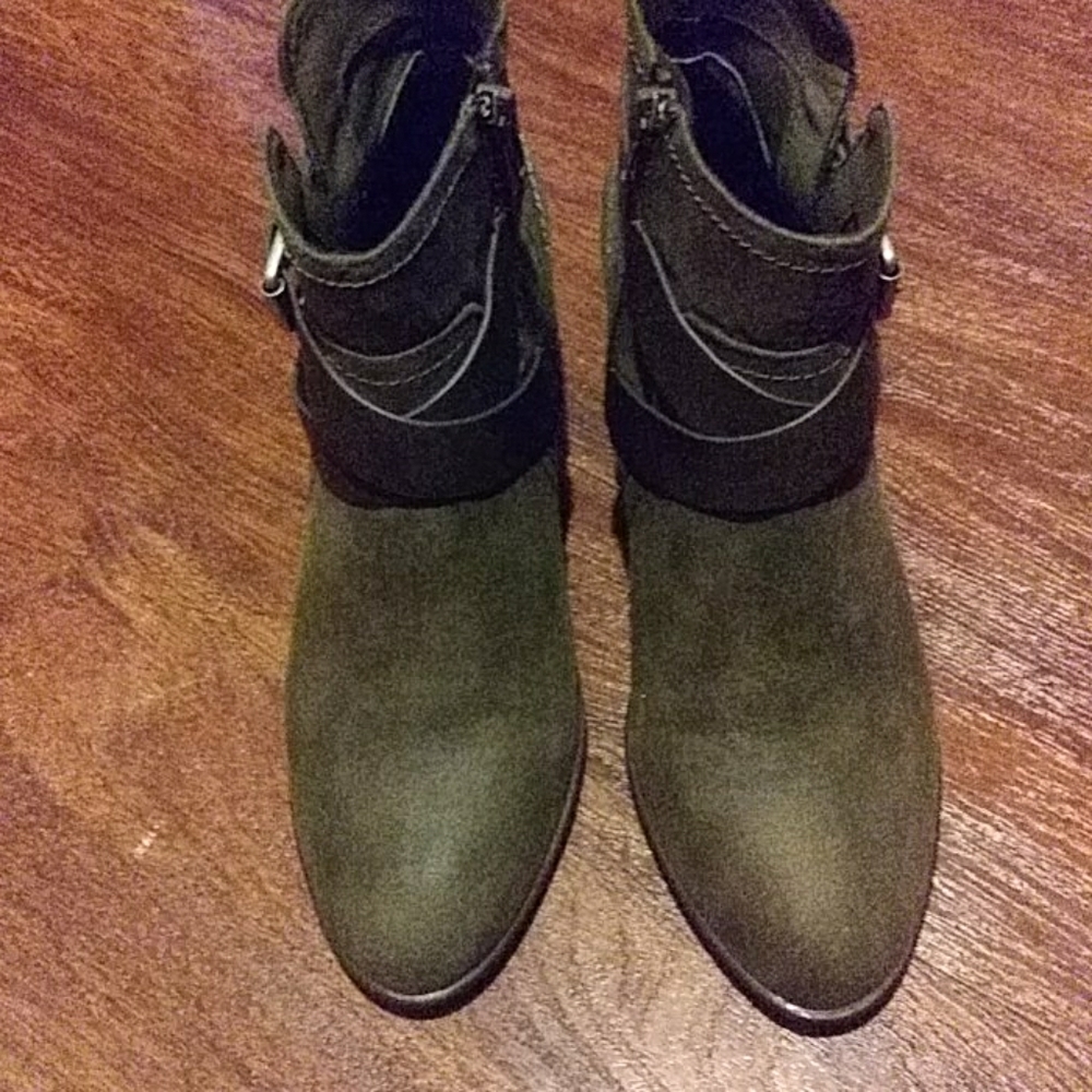 Olive Booties - Picture 1 of 5